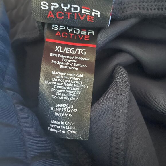 Spyder Active Joggers Mens 2XL Gray Zip Pocket Sport Gym New NWT - Picture 3 of 7
